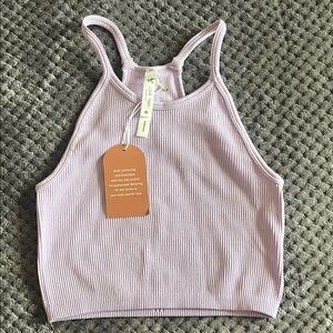 Lavender Ribbed Tank Top
